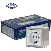 تصویر کلید روکار مدل شهاب پارت الکتریک - پریز برق ارتدار Part