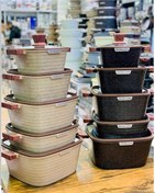 تصویر سرویس قابلمه گرانیتی زیو مدل ZCS-8560 ظرفیت ۱۰ پارچه 