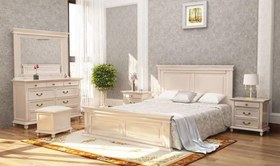 تصویر تخت خواب دو نفره آسایش 