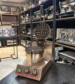 تصویر دستگاه وافل ساز دست دوم چینی مدل دانه درشت گردان 