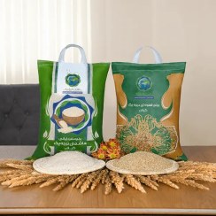 تصویر پکیج برنج قهوه ای و برنج هاشمی ممتاز درجه یک گیلان 4.5 کیلوگرم 