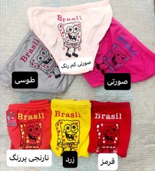 تصویر شرت نخی اسپرت دخترانه باب اسفنجی مدل آیسا رنگی 