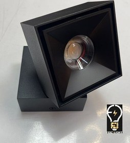 تصویر چراغ روکار چرخشی مربع 