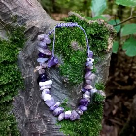 تصویر دستبند سنگ آمیتیست 