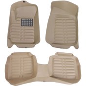 تصویر کفپوش پنج بعدی ام وی ام 530 - 550 رنگ کرمی | زرین فرش (AM) 