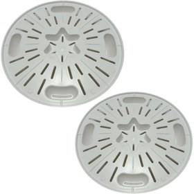 تصویر زیرگلدانی مدل زهکش جزیره کد 28cm بسته 2 عددی 