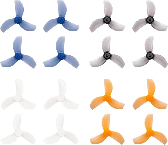 BETAFPV Gemfan 16pcs Hélices 45mm 3 Pales - Compatible Meteor75 Pro 1S Whoop Drone