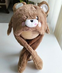 تصویر کلاه شالدار گوش متحرک صدادار حیوانات - ببری طوسی 