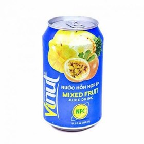 تصویر نوشیدنی قوطی آبمیوه Vinut مدل Mixed Fruit حجم 330 میلی لیتر 