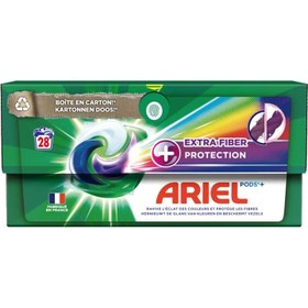 تصویر اریل اکسترا فایبر فرانسه کپسول لباسشویی (Ariel 4in1 Pods+ Extra Fiber ۲۸) 