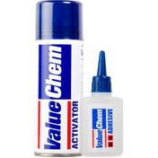 تصویر چسب 123 ولیوکم غفاری سایز متوسط 200 میلی لیتر پک 50 عددی Value Chem 