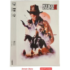 تصویر برچسب اسکین پلی استیشن 5 طرح Red Dead 2 