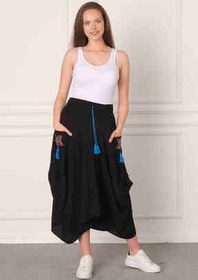 تصویر دامن زنانه اینترنتی برند Eceyaman moda رنگ مشکی کد ty120589747 