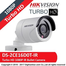 تصویر دوربین بولت 2 مگاپیکسل هایک ویژن مدل DS-2CE16D0T-IR Hikvision DS-2CE16D0T-IR 2.0 MP HD1080P IR Bullet Camera