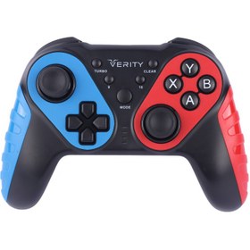 تصویر دسته بازی بی سیم تک شوکدار وریتی مدل V-J4311W Verity V-J4311W Wireless Joystick