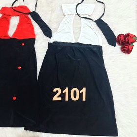 تصویر ست کاستوم فانتزی منشی با کروات زنانه کد 2101 فری سایز 40 تا 44 فوق‌العاده خاص و تک Women's lingerie