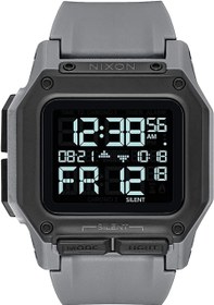 تصویر NIXON Regulus A1180-100m Water Resistant Men's Digital Sport Watch (46mm Watch Face, 29mm-24mm Pu/Rubber/Silicone Band) Gunmetal 