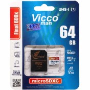 تصویر کارت حافظه microSDXC Vicco man 