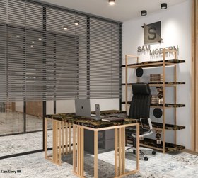 تصویر میز تحریر و میز کارمندی M_112 