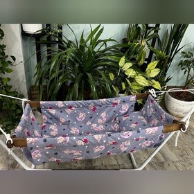 تصویر گهواره سنتی نوزاد ننو بانوج قابل حمل در طرح و رنگ متنوع 