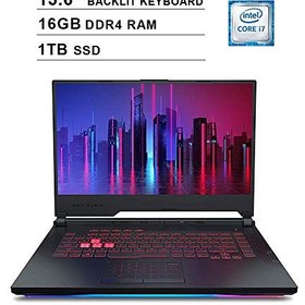 تصویر لپ تاپ گیمینگ Asus ROG Strix G 15.6 Inch FHD 1080P (Intel 6-Core i7-9750H تا 4.5 گیگاهرتز ، رم 16 گیگابایتی DDR4 ، 1TB SSD ، NVIDIA GeForce RTX 2060 6GB ، صفحه کلید دارای نور پس زمینه ، ویندوز 10) 