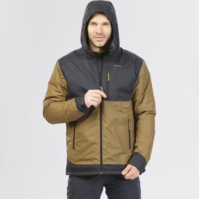 تصویر کاپشن مردانه دکاتلون مدل SH500 ضد آب با جنس پلی استر قهوه‌ای 