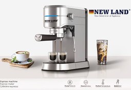 تصویر اسپرسو ساز نیولند مدل: (NL-2708BS) (Professional Coffee Machine)