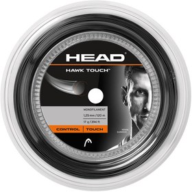 تصویر زه راکت تنیس هد مدل HEAD HAWK TOUCH مشکی - زه تکی ا زه تنیس هد هاوک تاچ (1.25) زه تنیس هد هاوک تاچ (1.25)
