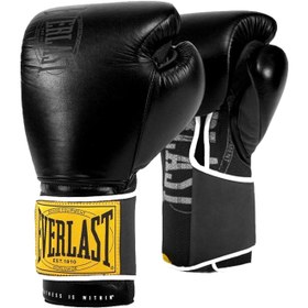 تصویر دستکش بوکس حرفه ای اورلست Everlast 1910 Classic- مشکی 