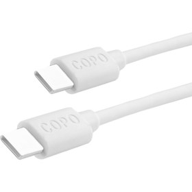 تصویر کابل دو سر تایپ سی کوپو طول 1 متر Copo USB-C to USB-C Cable 1m