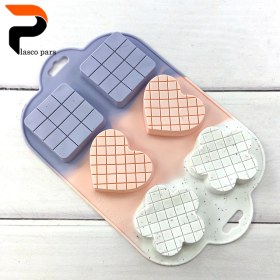 تصویر قالب کیک سیلیکونی 6 عددی B416 