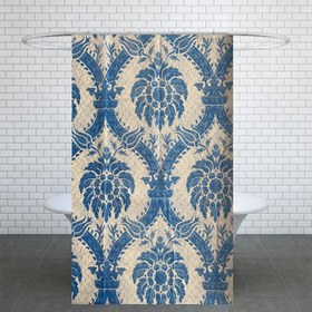 تصویر پرده حمام کد Ham1 سایز 180x200 سانتی متر - سبز 