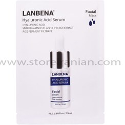 تصویر ماسک صورت نقابی سرم هیالورونیک اسید لانبنا Lanbena Hyaluronic Acid Sheet Mask