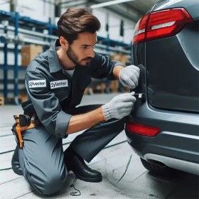 تصویر نصب سنسور دنده عقب خودرو 