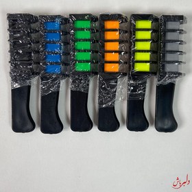 تصویر گچ مو شانه ای رنگی 