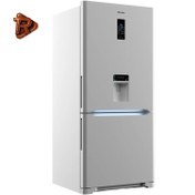 تصویر یخچال فریزر هیمالیا اومگاپلاس فریزر پایین - سفید چرمی آبریزدار Himalia Refrigerator omga