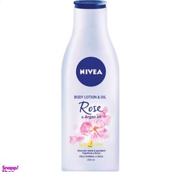 تصویر لوسیون بدن نیوآ (Nivea) مدل Rose حجم 200 میلی‌لیتر 