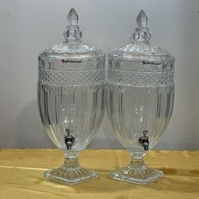 تصویر کلمن شیشه ای پنج لیتری 