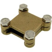 تصویر کلمپ تسمه چهارراهی برنجی 3*30 