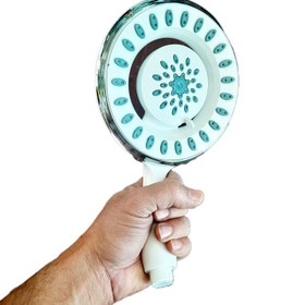 تصویر سردوش گوشی بزرگ دوش حمام سیار و تلفنی پاندا دوحالته shower phone