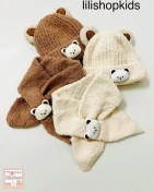 تصویر ست شال و کلاه گوشدار بوکله تدی 1271 