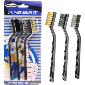 تصویر فرچه سیمی مدل F24 مجموعه 3 عددی F24 Wire Brush 3 PCS