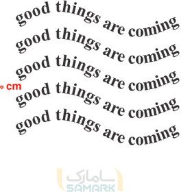 تصویر برچسب دیواری good things-1 