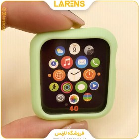 تصویر لارنس | قیمت و خرید كاور اپل واچ Silicon Case سايز 44mm رنگ Light Green 