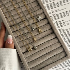 تصویر گردنبند حروف پفکی 