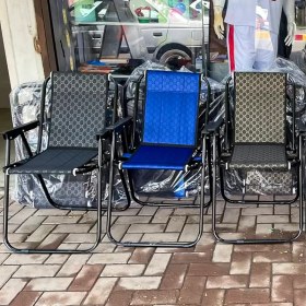 تصویر صندلی مسافرتی تاشو فوم دار، 7 فنره، کاور دار | Foam folding travel chair 