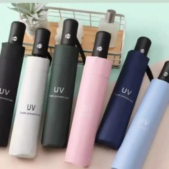 تصویر چتر مشکی UV بارانی و آفتابی 