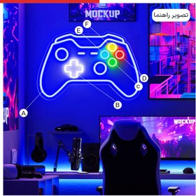 تصویر تابلو نئون گیم نت کد GAME001 