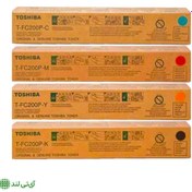 تصویر کارتریج تونر رنگی توشیبا اورجینال مدل Toshiba T-FC200 (پک کامل) 