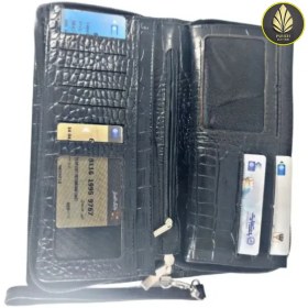 تصویر کیف پول چرم طبیعی طرح کروکو مدل PL111-A 